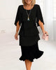Claudia | Elegantes Volant-Kleid mit Halbarm