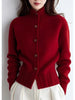 Ilse | Elegante Stehkragen-Strickjacke