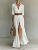 Judith | Elegantes Maxikleid mit Kragen