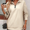 Sandra | Legeres Sweatshirt mit Zipperkragen