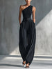 Charlotte | Damen Einteiliger Strick-Top Wide-Leg-Hosen-Set