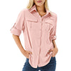 Sophie | Damen UPF 50 Langarm Wander-Bluse Safari Hemd Aufrollbare Ärmel
