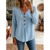 Birgit | Weiche Knopfbluse mit V-Ausschnitt