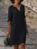 Ingrid | Elegantes Kleid mit V-Ausschnitt